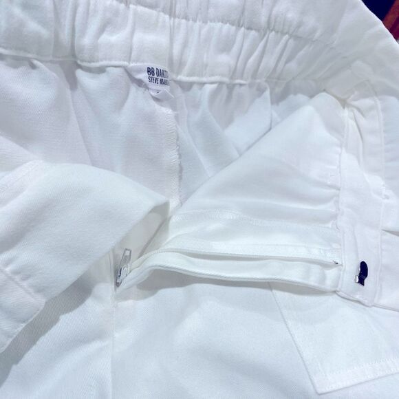 Steve Madden BB Dakota White Seaside Paperbag High Waisted Bermuda Shorts Small - Picture 10 of 11